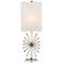 Currey and Company Jewella Antique Brass Spoked Table Lamp