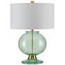 Currey &amp; Company Jocasta Clear Emerald Glass Table Lamp