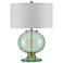 Currey & Company Jocasta Clear Emerald Glass Table Lamp