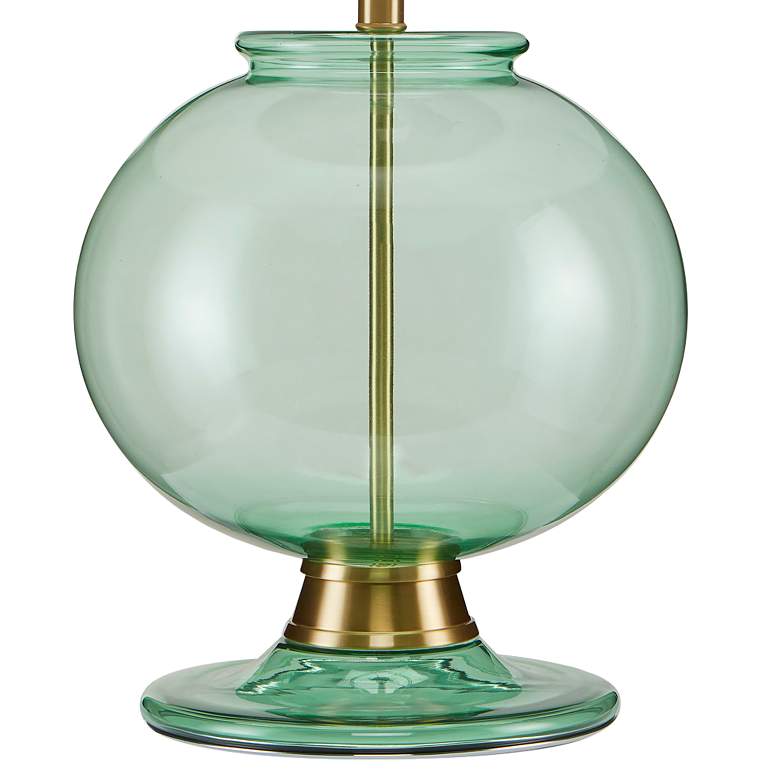 Image 4 Currey &amp; Company Jocasta Clear Emerald Glass Table Lamp more views