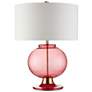Currey &amp; Company Jocasta Clear Red Glass Table Lamp