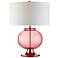 Currey & Company Jocasta Clear Red Glass Table Lamp