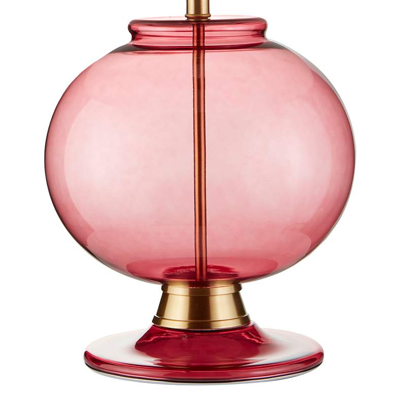 Image 4 Currey &amp; Company Jocasta Clear Red Glass Table Lamp more views