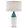 Currey and Company Julien White Glass Table Lamp