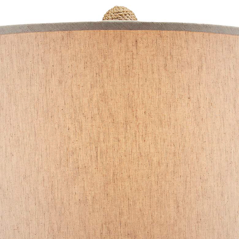 Image 2 Currey & Company Karnak Natural Abaca Rope Table Lamp more views