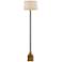 Currey and Company Keeler 58 3/4" Antique Brass Metal Stick Floor Lamp