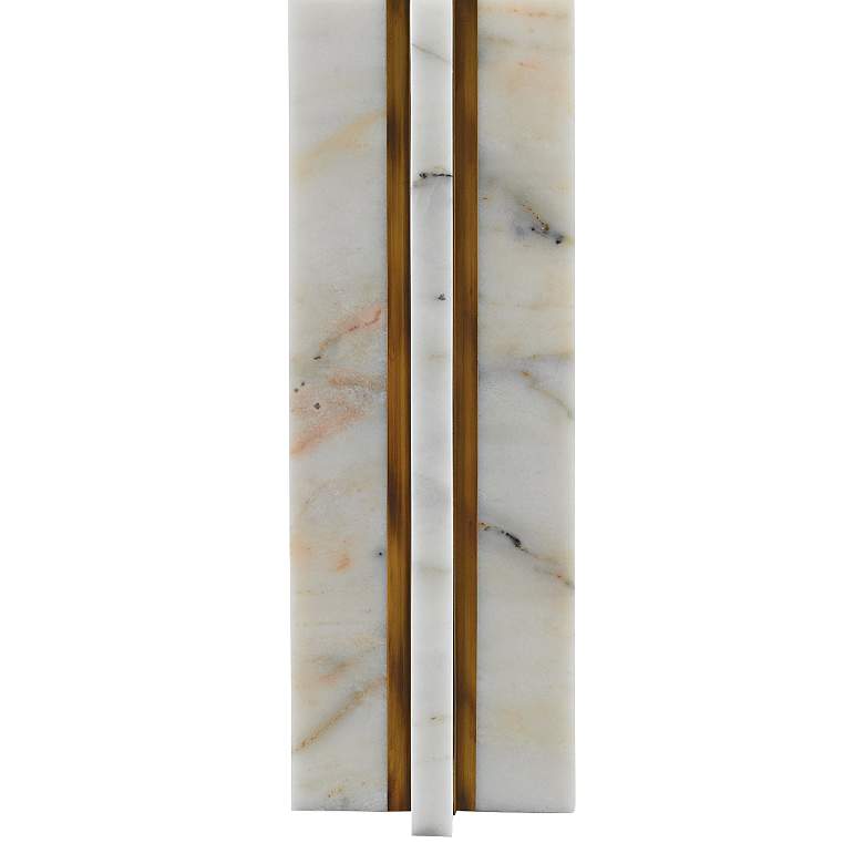 Image 2 Currey & Company Khalil 32 1/2" High Marble and Brass Table Lamp more views