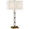 Currey and Company Khalil White Marble Table Lamp