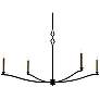 1_Currey & Company Knole 49"W French Black 4-Light Chandelier