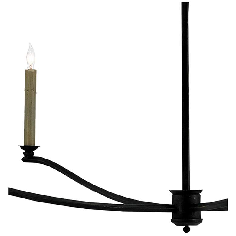 Image 2 Currey & Company Knole 49"W French Black 4-Light Chandelier more views