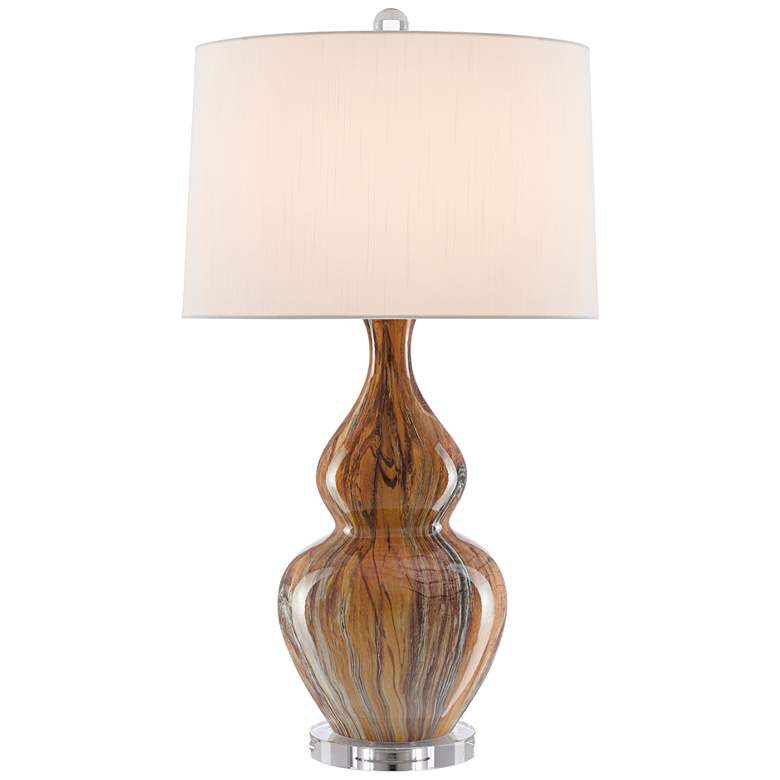 Image 1 Currey & Company Kolor 31" Earth and Brown Ceramic Table Lamp