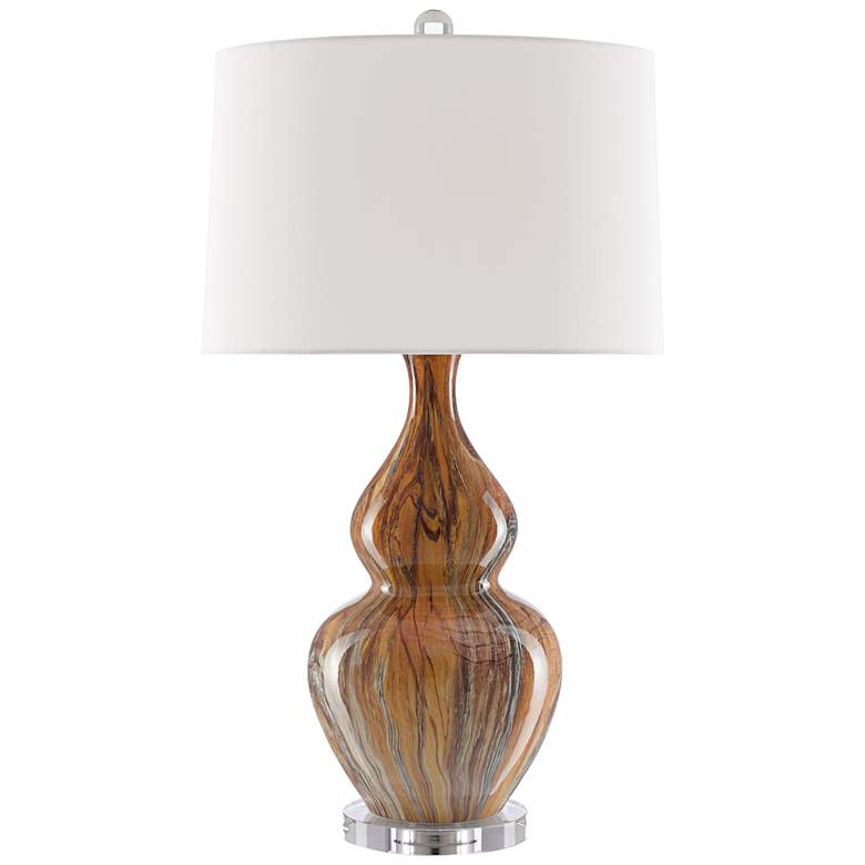Image 2 Currey &amp; Company Kolor 31 inch Earth and Brown Ceramic Table Lamp more views