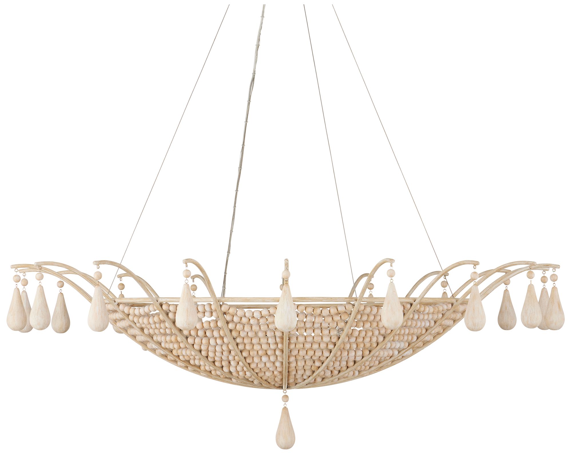 Image 2 Currey & Company Korg 42 1/4" Wide Sandstone Chandelier more views