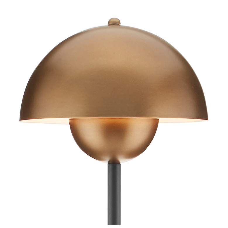 Image 3 Currey &amp; Company La Rue 58 inch Brass Mushroom Dome Floor Lamp more views