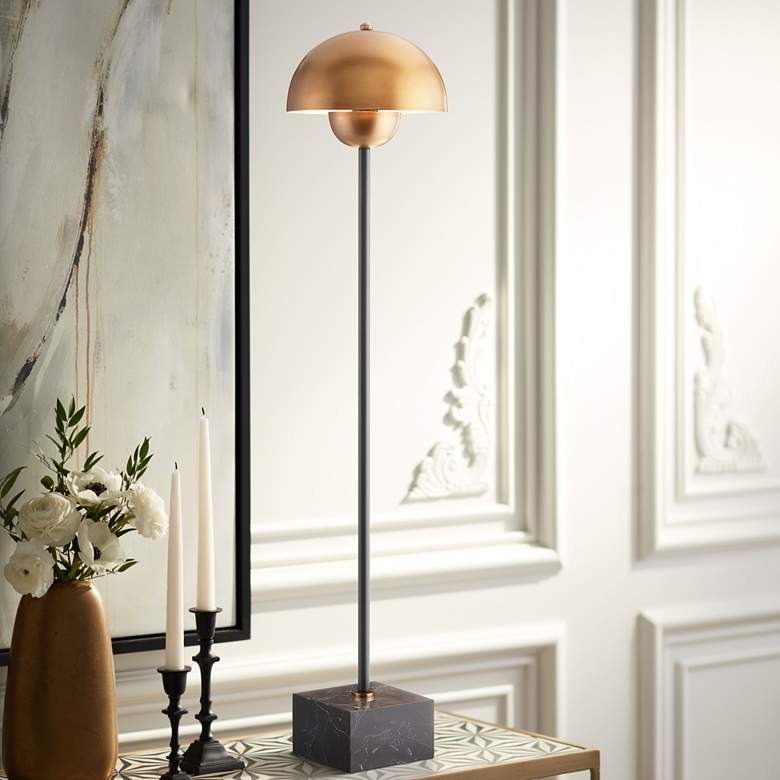 Image 1 Currey &amp; Company La Rue Black and Brushed Brass Table Lamp