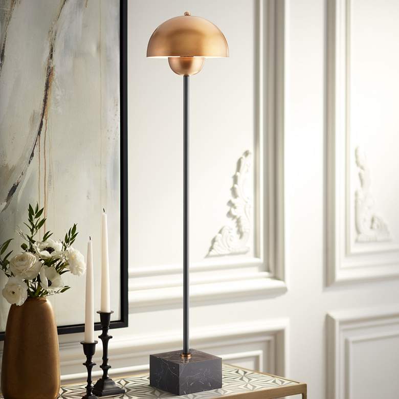 Image 1 Currey & Company La Rue Black and Brushed Brass Table Lamp