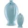 Currey and Company Laguna Soft Blue Porcelain Vases Set of 2