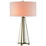Currey &amp; Company Lamont Crystal and Brass Table Lamp