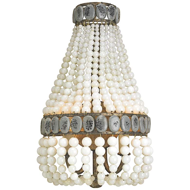 Image 1 Currey and Company Lana 16" High Cream Wall Sconce