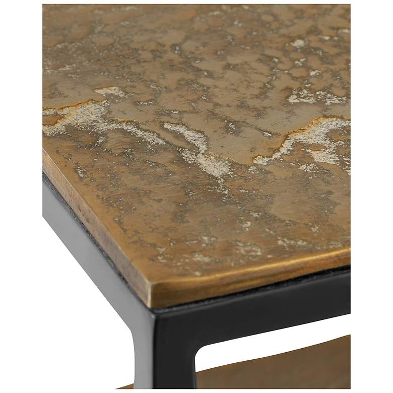 Image 2 Currey & Company Lathi 42" Brass Console Table more views