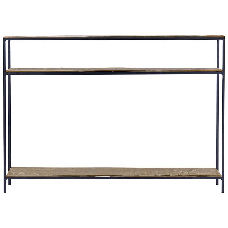Image 4 Currey & Company Lathi 42" Brass Console Table more views