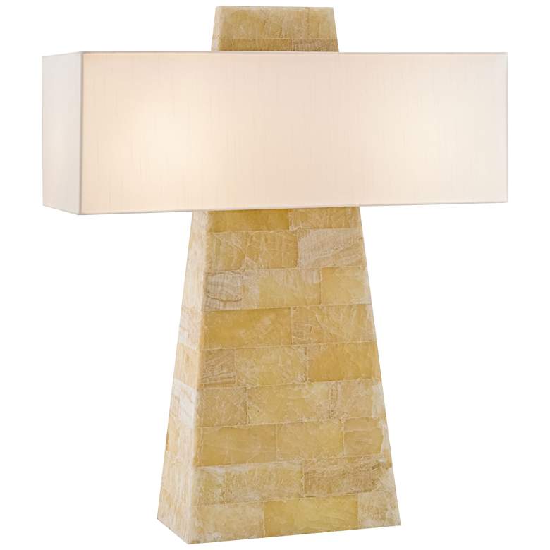 Image 1 Currey and Company Lautner Natural Crystal Stone Table Lamp