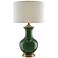 Currey & Company Lilou 31 1/2" High Green Ceramic Vase Table Lamp