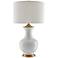 Currey & Company Lilou 31 1/2" White Ceramic Vase Table Lamp