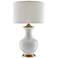 Currey & Company Lilou White Ceramic Table Lamp