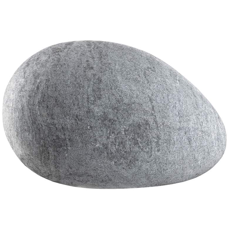 Image 1 Currey and Company Lingam 8 inch Wide Gray Egg Sculpture