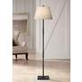 1_Currey & Company Lohn 69 1/2" Mole Black Metal Floor Lamp