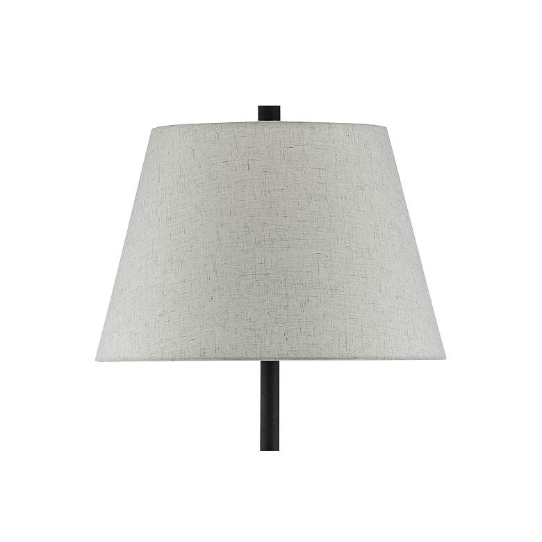 Image 3 Currey & Company Lohn 69 1/2" Mole Black Metal Floor Lamp more views