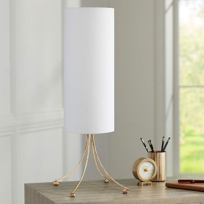Image 1 Currey & Company London Ivory Metal Table Lamp