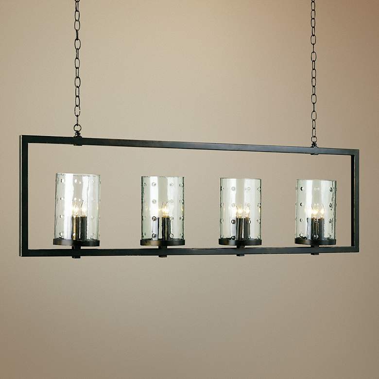 Image 1 Currey and Company Longhope 55" Wide Bronze Chandelier