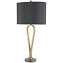 Currey and Company Loop Brass Marble Table Lamp