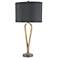 Currey and Company Loop Brass Marble Table Lamp