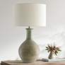 Currey &amp; Company Loro Moss Green Gold Ceramic Table Lamp