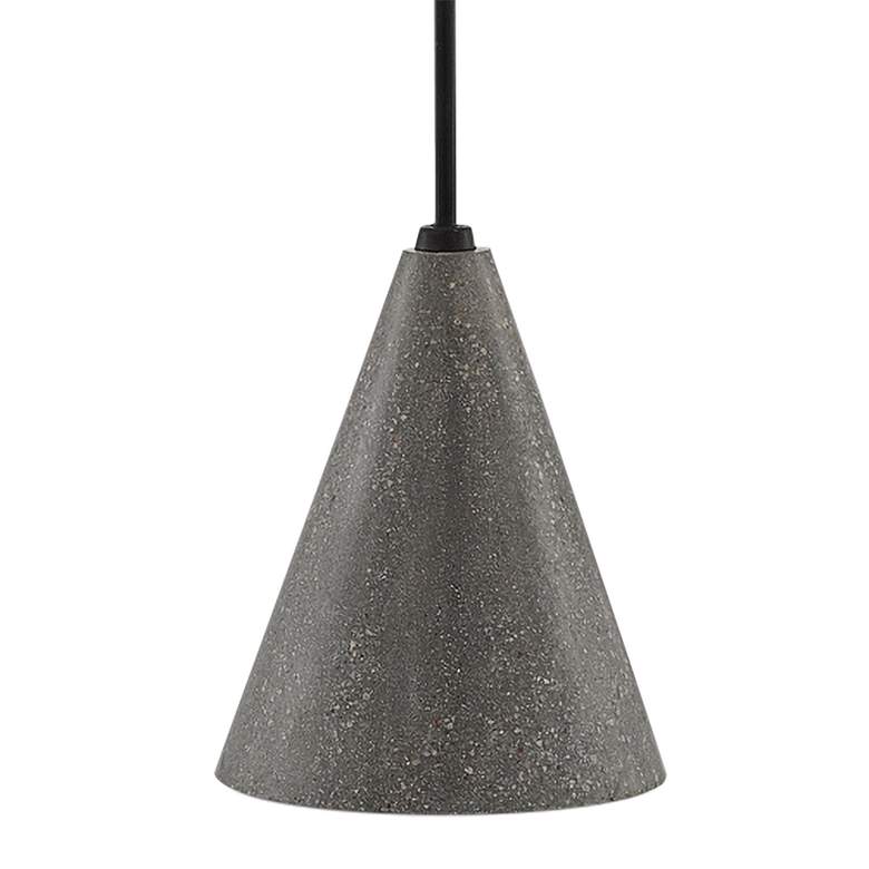 Image 5 Currey & Company Lotz 65" Metal and Concrete Modern Arc Floor Lamp more views