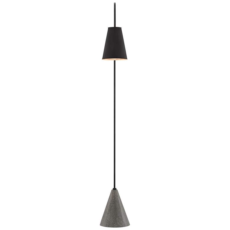 Image 6 Currey & Company Lotz 65" Metal and Concrete Modern Arc Floor Lamp more views