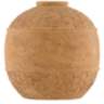 Currey and Company Lubao 9" High Speckled Terracotta Vase