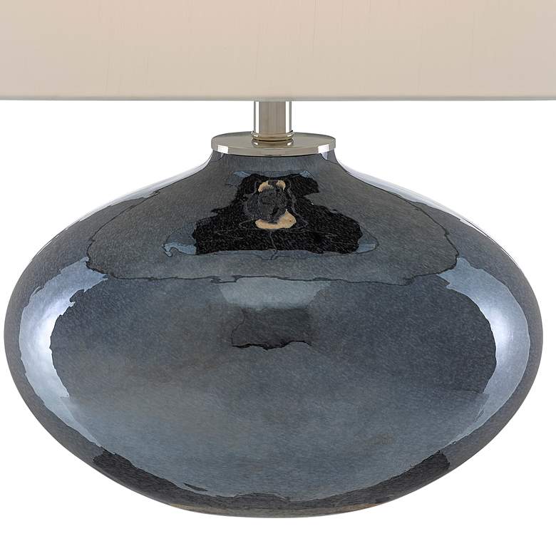 Image 4 Currey &amp; Company Lucent 21 3/4 inch Blue Glass Accent Table Lamp more views