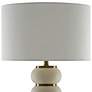 3_Currey & Company Luko 32 1/2" White Mud Balls Ceramic Table Lamp more views