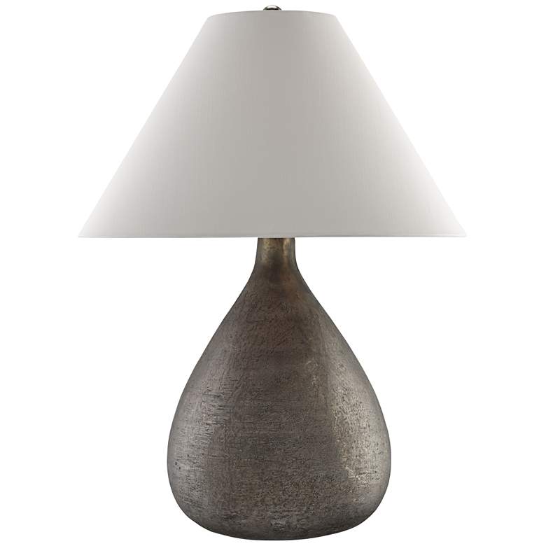 Image 1 Currey and Company Lulworth Gray Mercury Glass Table Lamp