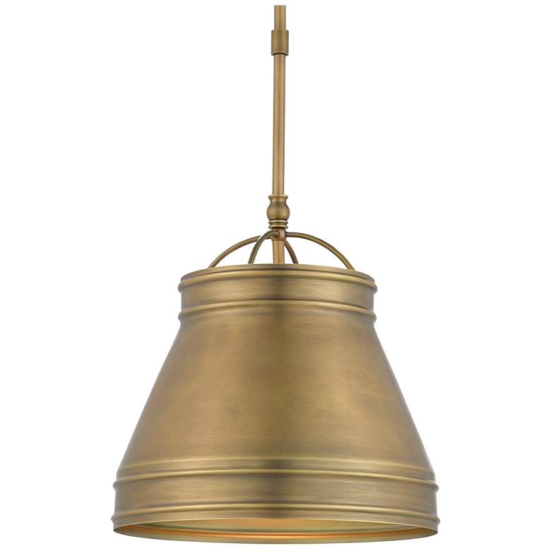 Image 1 Currey &#38; Company Lumley 13 inch Brass 1-Light Pendant