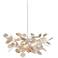 Currey & Company Lunaria 31"W Silver Leaf 4-Light Chandelier