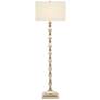 Currey &amp; Company Lyndhurst 63 1/4" Silver Leaf Floor Lamp