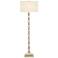Currey & Company Lyndhurst 63 1/4" Silver Leaf Floor Lamp