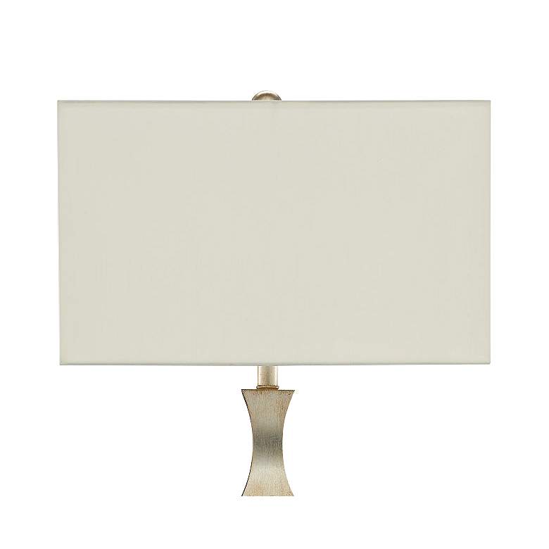 Image 3 Currey & Company Lyndhurst 63 1/4" Silver Leaf Floor Lamp more views