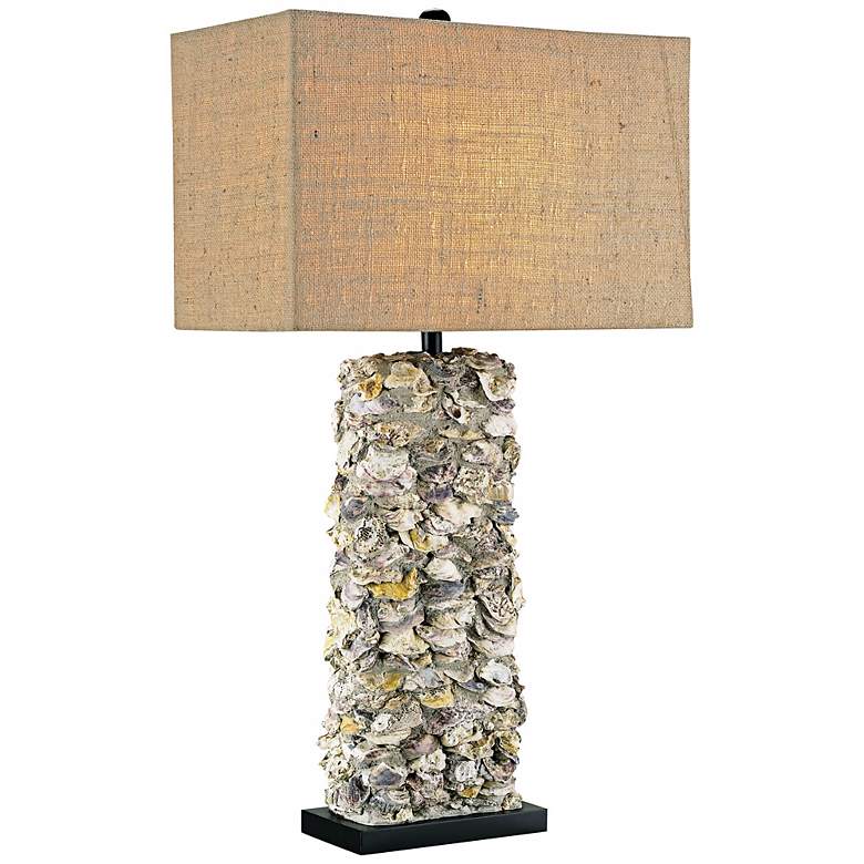 Image 1 Currey and Company Lynnhaven Oyster Shell Table Lamp