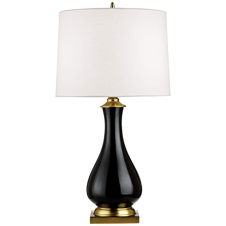 Image 1 Currey and Company Lynton Black Glaze Table Lamp